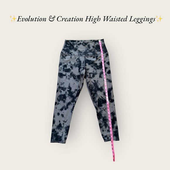 ✨Evolution & Creation High Waisted Mia Legging. Black Tye Dye. Large✨ - Picture 2 of 7